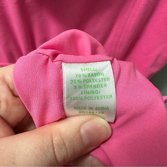 Lilly Pulitzer pink cowl neck sleeveless jerseys mini dress size small - Picture 5 of 12
